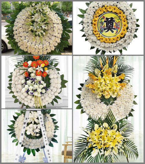 广东江门市台山市台城街道桂水村花圈速递