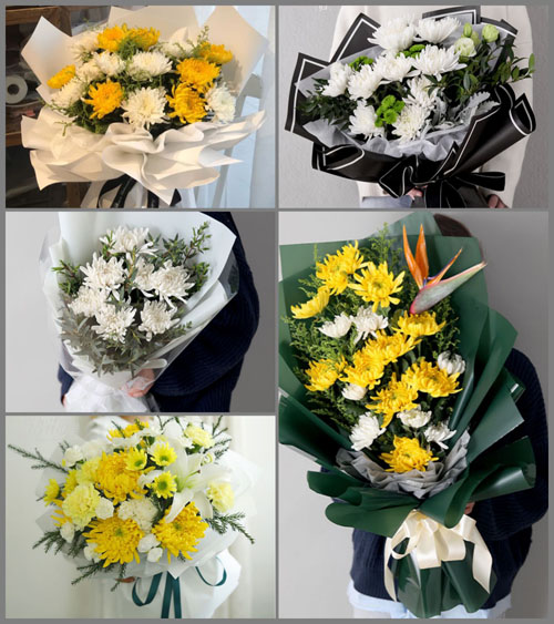 广东江门市台山市台城街道桂水村白事花束代送